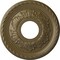 Ekena Millwork Palmetto Ceiling Medallion (Fits Canopies up to 4 7/8"), 12 1/8"OD x 3 1/2"ID x 1"P, Mississippi Mud CM12PMMMF - alternate 1
